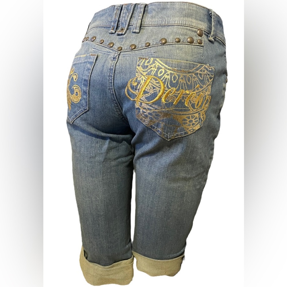 Rare Y2K Deréon Denim Capris - Picture 4 of 10
